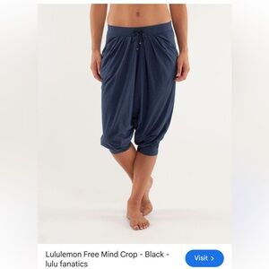 BNWT Lululemon Free Mind Crop Size 8